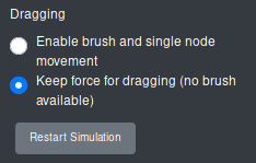 Dragging Behaviour Setting