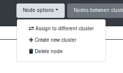 Node Options Menu